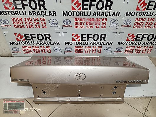 TOYOTA COROLLA BAGAJ KAPAĞI ÇIKMA ORİJİNAL PARÇA 1993-1998