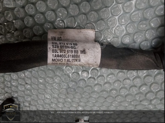 AUDİ A3 2012 OTOMATİK DİZEL  CAYC  ELEKTRİK TESİSATI -ALKAN OTO