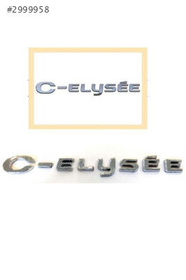Citroen C-elysee Arka Bagaj Yazısı Çift Taraflı Bantlı 9678485180
