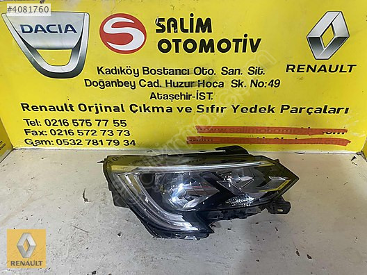 RENAULT TALİANT ÇIKMA ORJİNAL SAĞ FAR VE DİĞER PARÇALARI
