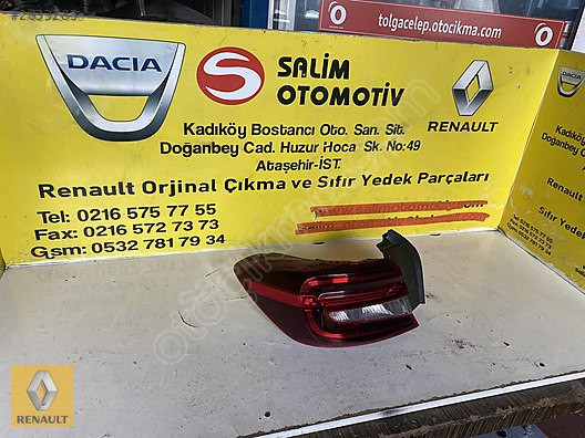RENAULT TALİANT SIFIR ORJİNAL SOL DIŞ STOP VE DİĞER PARÇALARI