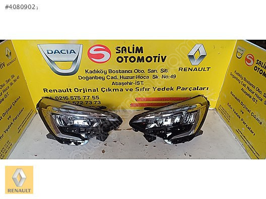 RENAULT CLİO 5 ÇIKMA ORJİNAL SAĞ SOL FARLARI VE DİGERLERİ