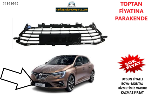 RENAULT MEGANE 4 ÖN TAMPON ALT IZGARA 2021- SIFIR 622543808R