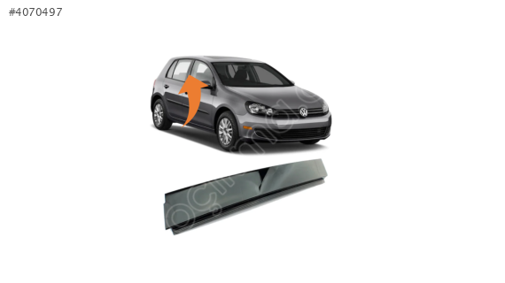5K4837902A VW GOLF 6 ÖN SAĞ KAPI DİREK KAPLAMASI 2009-2013