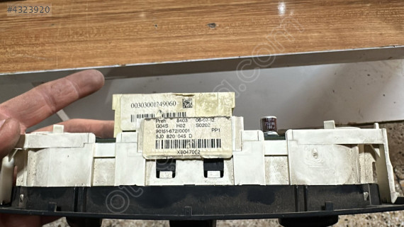 2006-10 SKODA FABİA KLİMA KONTROL PANELİ 5J0 820 045 D ORJ ÇIKMA