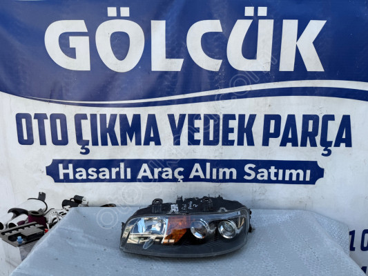 0051712397 Fiat Punto 2 2001/2003 Siyah Sol Ön Far ORJİNAL