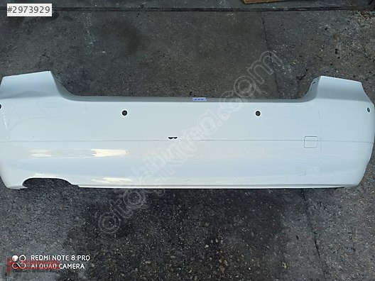 BMW 3 SERİSİ E90 ARKA TAMPON SENSÖRSÜZ BEYAZ HATASIZ DİREK TAK 2