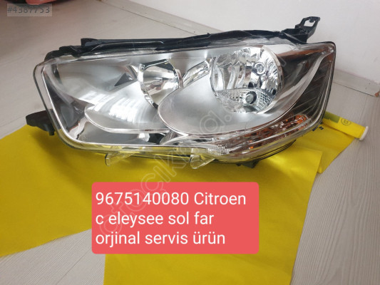 Citroen c eleysee sol far sıfır orjinal 9675140080