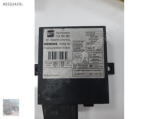 1L0959800 CADDY İNCA İMMOBİLİZER BEYNİ
