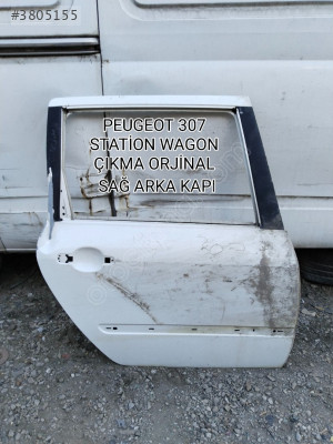 PEUGEOT 307 STATİON WAGON ÇIKMA ORJİNAL SAĞ ARKA KAPI