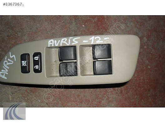 TOYOTA AURIS 2008 ÇIKMA SOL ÖN CAM DÜĞMESİ PLASTİK ÇERÇEVESİ