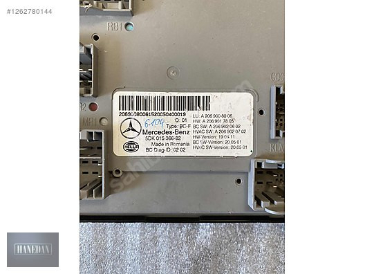 MERCEDES W206 ECU KONTROL BEYNİ A2069017805