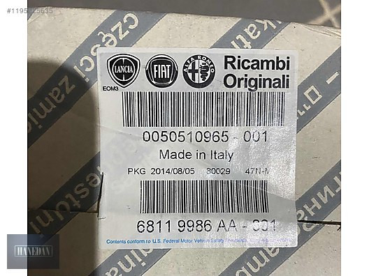 ALFA ROMEO GİULİETTA KORNA 0050510965 - 001