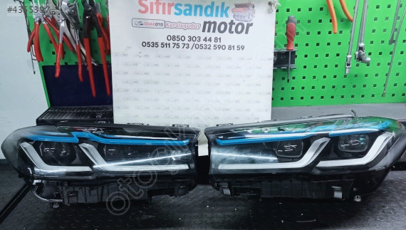 9879639 09879640 BMW G30 G31 F90 ÇIKMA TAKIM  LAZERLİ FAR