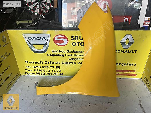 RENUALT SYMBOL ÇIKMA ORJİNAL SOL ÇN ÇAMURLUK VE DİĞER PARÇALARI