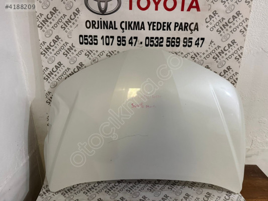 TOYOTA COROLLA 2019 2025 ÖN KAPUT ÇIKMA ORJİNAL SEDEFLİ BEYAZ