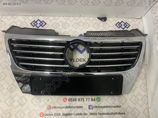 Vw Passat B6 Ön Panjur 3CD853651B Nikelajlı (Radyatör Izgarası)