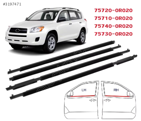 ÇITA CAM SIYIRICI FİTİL ÖN SAĞ DIŞ TOYOTA RAV-4 09-12 75710-0R020