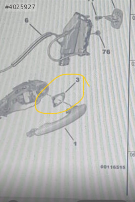 citroen c5 aircross kapı kolu tabanı sağ 98 029 776 80