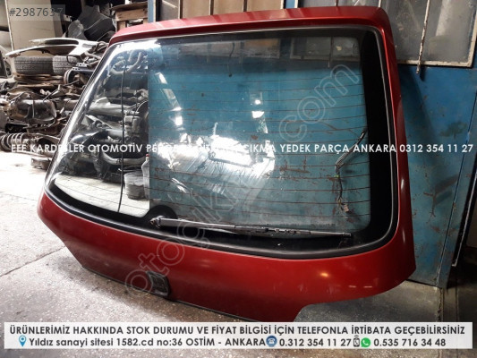 peugeot 306 hatcback çıkma dolu bagaj kapağı