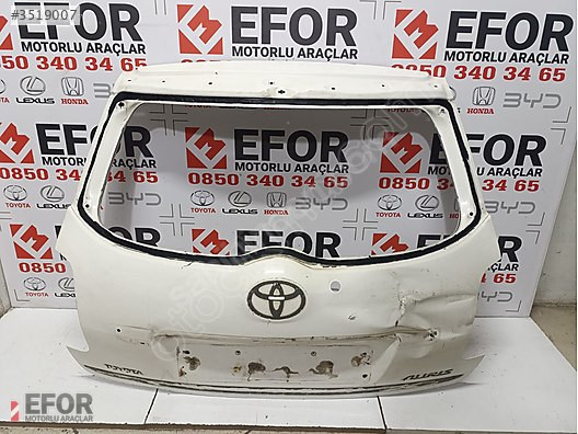 TOYOTA AURİS BAGAJ KAPAĞI ÇIKMA ORJİNAL YEDEK PARÇA