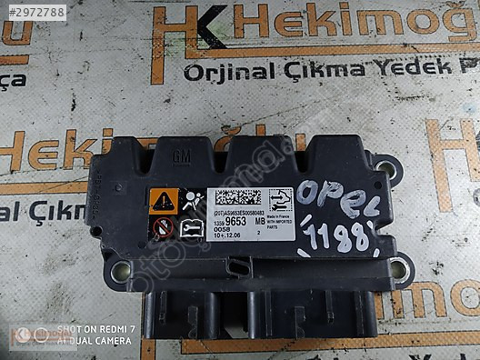 OPEL ASTRA J AİRBAG BEYNİ 13599653MB (20T)AS9653ES00580483
