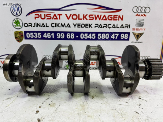 038 L ÇIKMA KRANK MİLİ CADDY 1.9TDİ BLS MOTOR 4 BALTA KRANK MİLİ