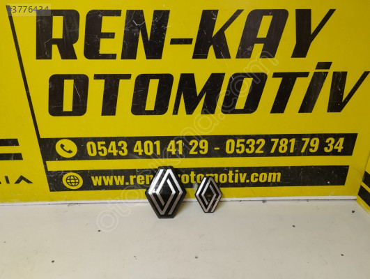 RENAULT CLİO 5 ÖN ARKA YENİ AMBLEM ARMA ORJ ÇIKMA RENKAY OTO