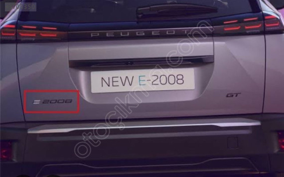 Peugeot 2008 monogram marka yazısı 98532109sn