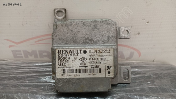 8200375761 Renault Clio 2 Airbag Beyni