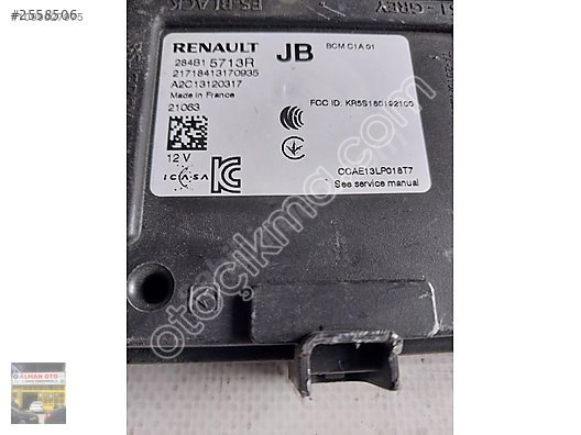 284B15713R Renault Clio 5 Merkezi Kontrol Modülü