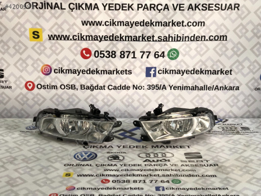 SKODA SUPERB SİS FARI 2012 2015 3T0941702  3T0941701