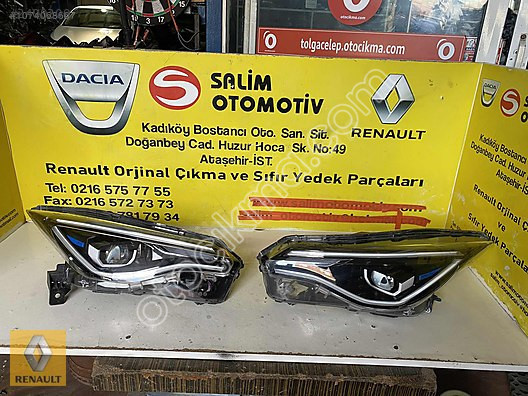RENAULT ZOE SAĞ SOL FAR ORJİNAL ÇIKMA YEDEK PARÇALARI SA