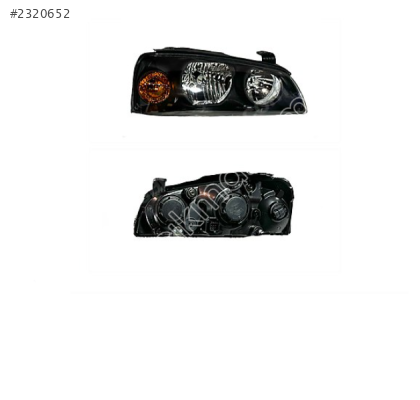 Hyundai Elantra Manuel Siyah Far Lambası Sağ 2003-2006