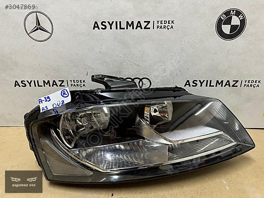 AUDİ A3 SAĞ FAR ORJİNAL OEM:8P0941004BL