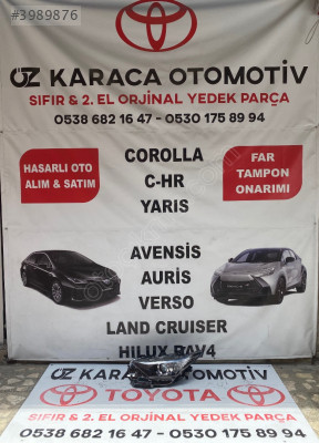 2016-2018 TOYOTA AURİS ÇIKMA ORJİNAL HATASIZ SOL ÖN FAR