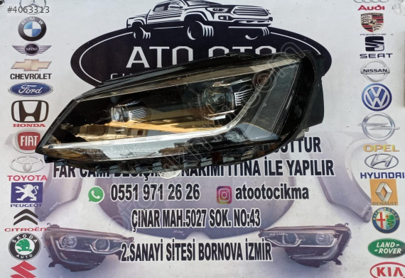 VOLKSWAGEN JETTA CIKMA LEDLİ SOL FAR
