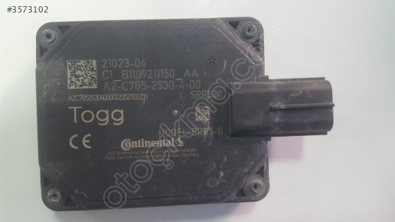 TOGG T10X ÇIKMA RADAR BEYNİ B1109211150 ORJİNAL