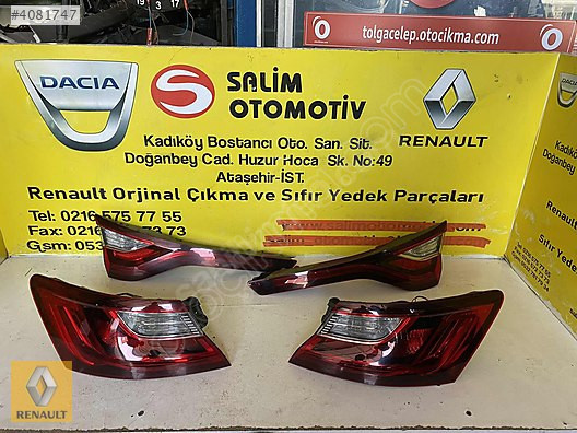 RENAULT MEGAN 4 ÇIKMA ORJİNAL STOP SET VE DİĞER PARÇALARI