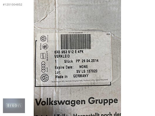 AUDİ A1 DİREKSİYON ALT KAPLAMASI (2011-2018) 8X0953512E