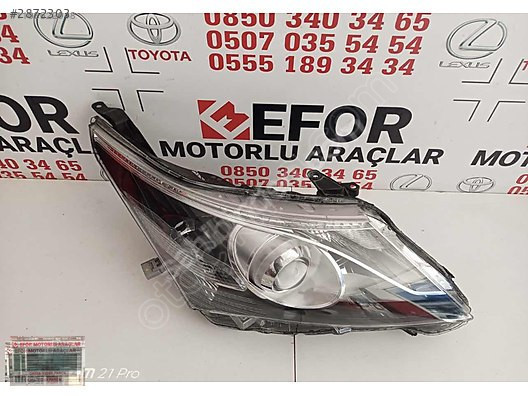 TOYOTA AVENSİS SAĞ FAR ÇIKMA ORJİNAL YEDEK PARÇA 12-14 MODEL