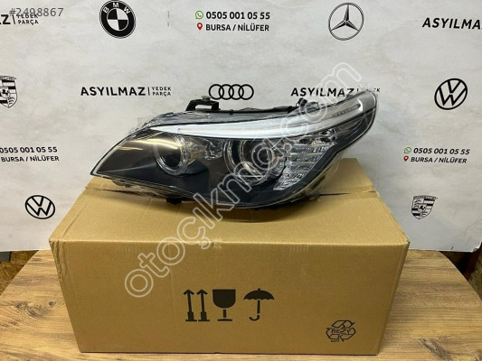 BMW 5 SERİSİ E60 LCİ SOL FAR XENON ORJİNAL BEYİNLİ 631271777