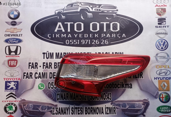 NİSSAN QASHQAİ ORJİNAL ÇIKMA SAĞ ARKA STOP LEDLİ