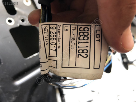 9256017 Bmw F10 sol arka kapı tesisatı