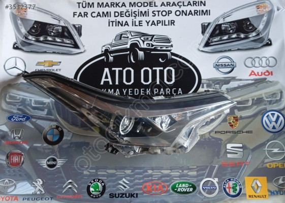TOYOTA CHR ORJİNAL ÇIKMA SAĞ FAR