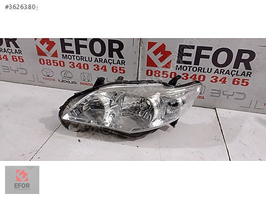 TOYOTA COROLLA SOL FAR ORJİNAL ÇIKMA YEDEK PARÇA 10-12