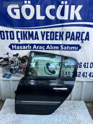 Renault Megane 2 Hatchback Sol Arka Kapı Siyah ORJİNAL