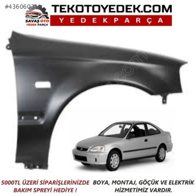 CIVIC ÖN ÇAMURLUK DELİKLİ SAĞ SOL 1999 2000 2001 / KAMPANYA