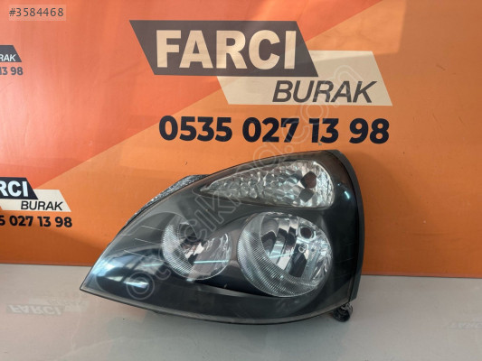 CLİO 2 GRİ ZEMİN SOL FAR ORJİNAL