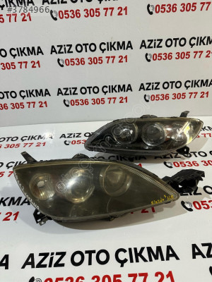 MAZDA 3 SAĞ SOL TAKIM FAR ORJİNAL ÇIKMA
